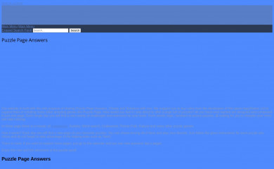 puzzlepageanswers.com screenshot