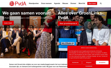 pvda.nl screenshot