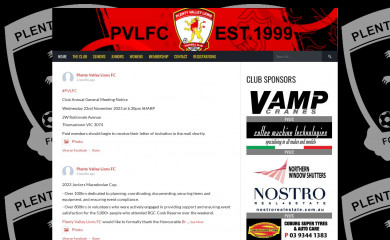 pvlfc.com.au screenshot