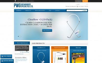 pwgortho.com screenshot