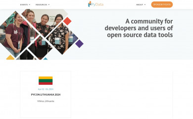 pydata.org screenshot