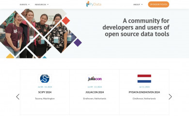 pydata.org screenshot