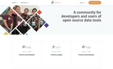 pydata.org screenshot