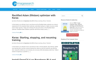 http://pyimagesearch.com screenshot