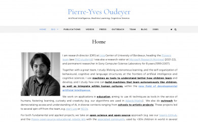 pyoudeyer.com screenshot