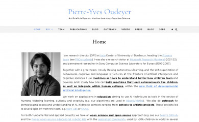 pyoudeyer.com screenshot