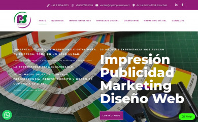 pysimpresiones.cl screenshot