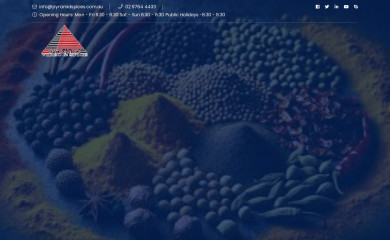 pyramidspices.com.au screenshot