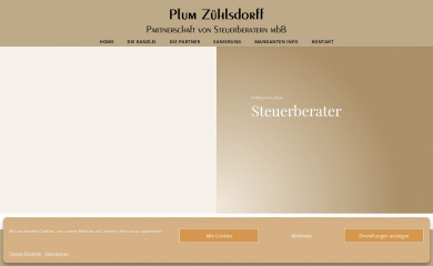 pz-steuerberatung.de screenshot