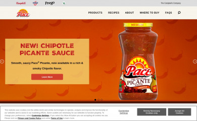 pacefoods.com screenshot