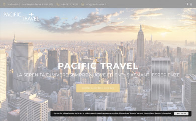 pacifictravel.it screenshot