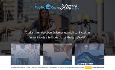 pacificcycles.hu screenshot