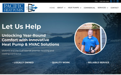 pacificheatpumps.ca screenshot