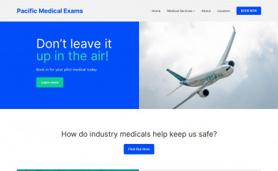 pacificmedicalexams.com screenshot