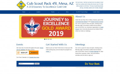 pack451az.org screenshot
