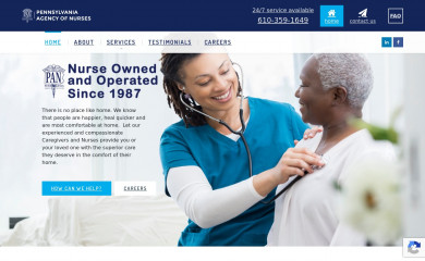 paagencyofnurses.com screenshot