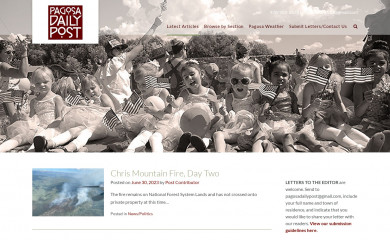 pagosadailypost.com screenshot