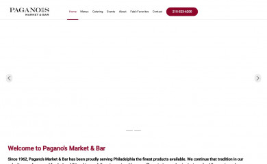 paganosmarketandbar.com screenshot