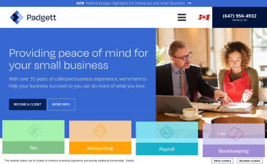padgetthamilton.com screenshot