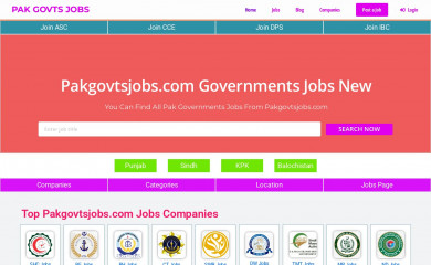 pakgovtsjobs.com screenshot
