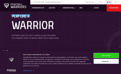 https://www.paintballwarriors.nl/ screenshot