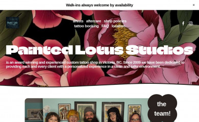 paintedlotus.com screenshot