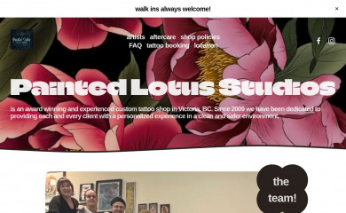 paintedlotus.com screenshot