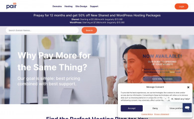 pair.com screenshot