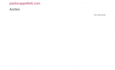 paolocappelletti.com screenshot