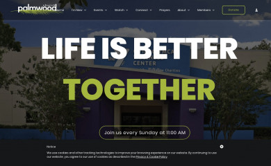 palmwoodchurch.com screenshot