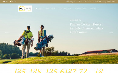 palmercoolumresort.com.au screenshot