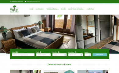palmgardenlodge.com screenshot