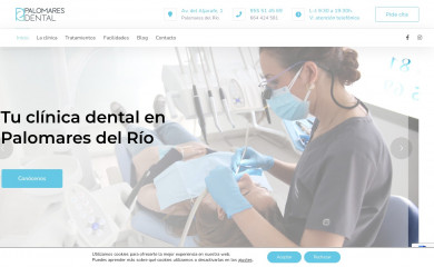 palomaresdental.com screenshot