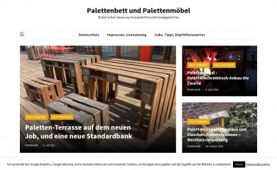 palettenbett.com screenshot