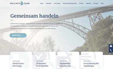 palliativteamsolingen.de screenshot