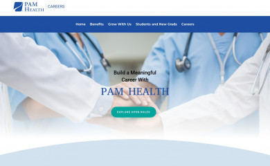 pamhealthcareers.com screenshot