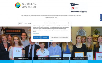 panathlontrieste.it screenshot