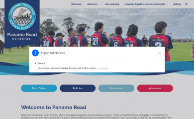 panamaroad.school.nz screenshot