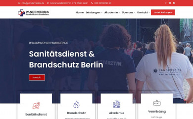pandemedics.de screenshot