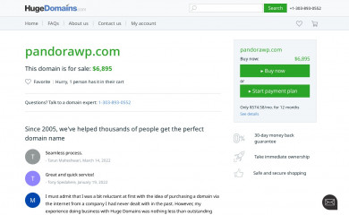 pandorawp.com screenshot