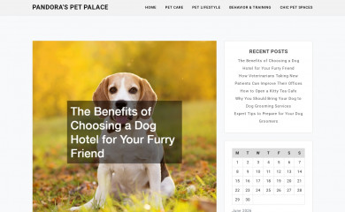 pandoraspetpalace.com screenshot