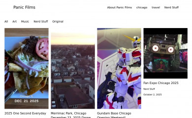 panicfilms.com screenshot
