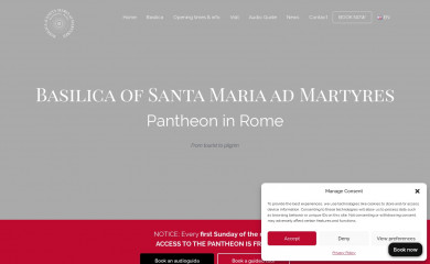 pantheonroma.com screenshot