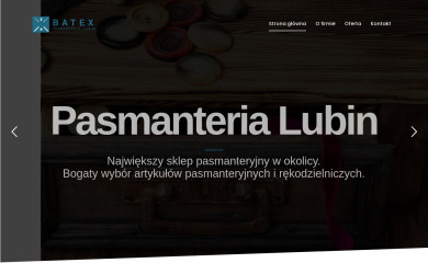 pasmanterialubin.pl screenshot