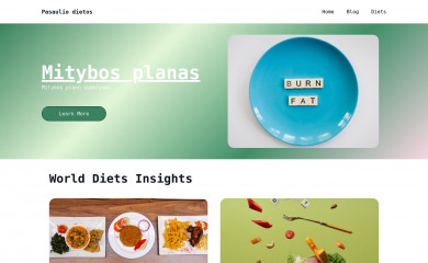 pasauliodietos.lt screenshot