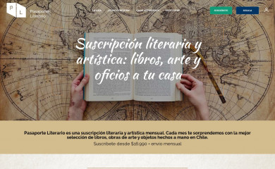 pasaporteliterario.cl screenshot