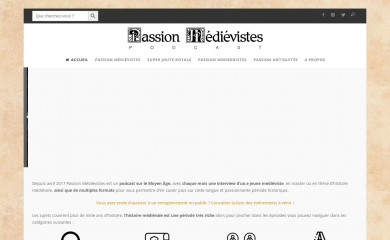 passionmedievistes.fr screenshot