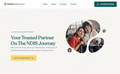 passionsupportservices.au screenshot