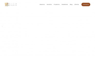 pastelonesartepiedra.cl screenshot
