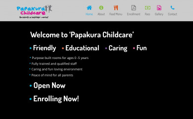 papakurachildcare.co.nz screenshot